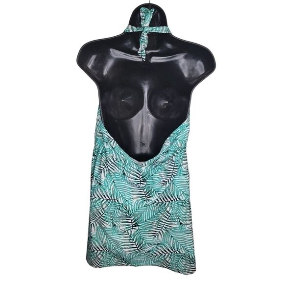 Sea & Sand Beachwear palm leaf on piece swimsuit swimdress 18w - Picture 2 of 7